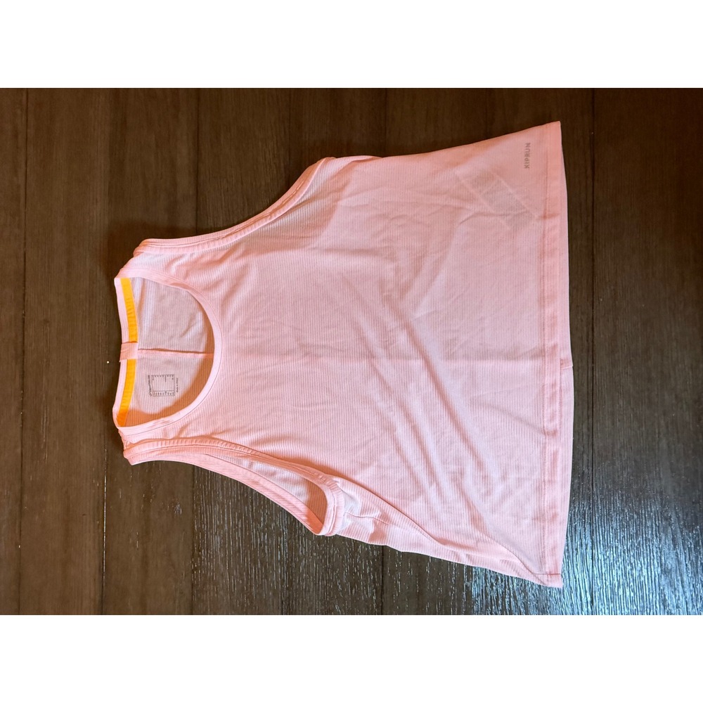 Decathlon Kiprun Womens Pink Mesh Running Tank Top High Neck Athletic Size M